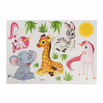 Charming Jungle Animal Wall Decal for Kids' Room Makeover..