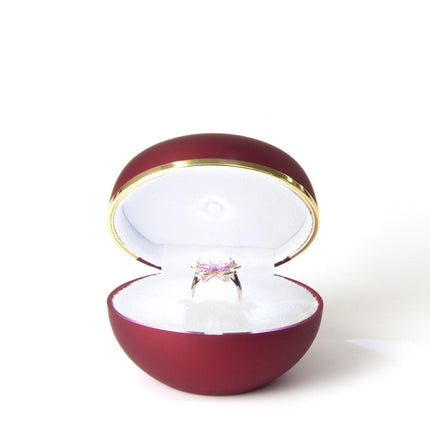 Charming LED Egg-Shaped Ring Box for Stunning Jewelry Presentation