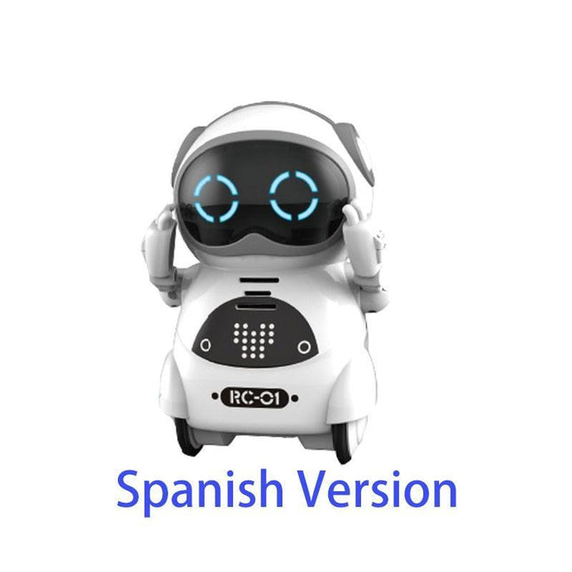 Charming Multilingual Mini Robot Buddy with Interactive Features