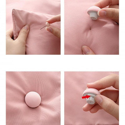 Charming Mushroom Shaped Fabric Clips - Set of 4 | Adorable Bedding Fasteners for Home - Très Elite