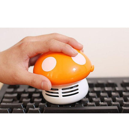 Charming Mushroom Shaped Mini Dust Vacuum - Adorable and Portable Cleaning Companion for Home, Office, and Vehicle - Très Elite