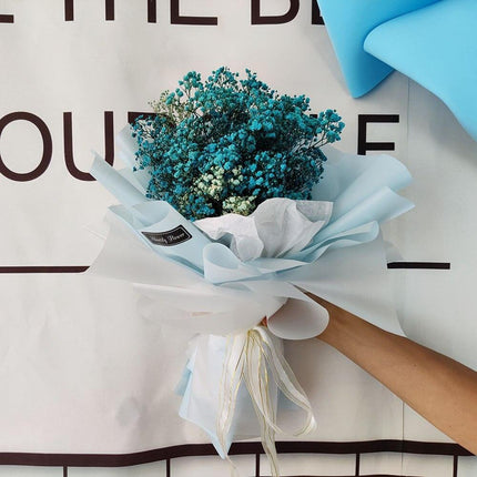 Charming Natural Dried Gypsophila Wheat Bouquet - Ideal Home Decor and Gift Option - Très Elite