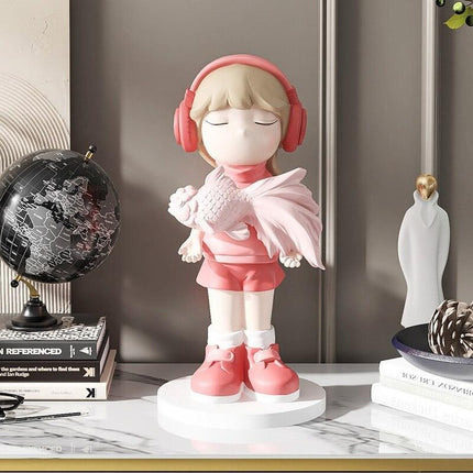 Charming Nordic Koi Maiden Statues - Opulent Home Accent - Très Elite