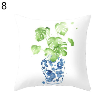 Charming Oceanic Cat Print Pillow Cover for Elegant Interiors
