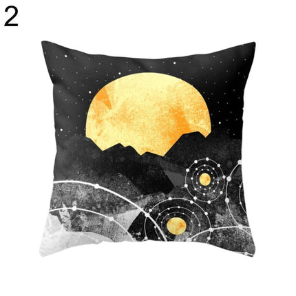 Charming Oceanic Cat Print Pillow Cover for Elegant Interiors