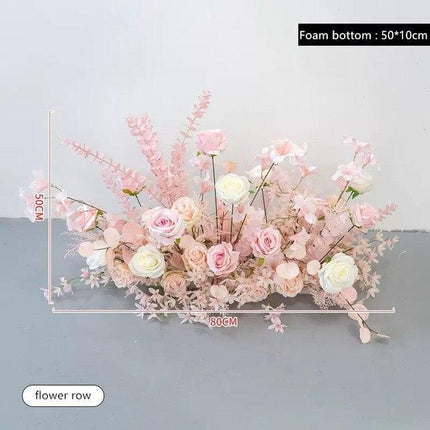 Charming Pink Floral Wedding Arch Set for Enchanting Decor Makeover- Très Elite- Très Elite