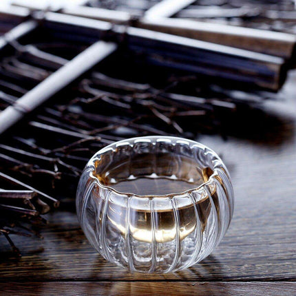Charming Pumpkin Double Wall Shot Glass Set - 6 Piece Collection for Festive Gatherings! - Très Elite