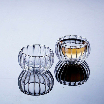 Charming Pumpkin Double Wall Shot Glass Set - 6 Piece Collection for Festive Gatherings! - Très Elite