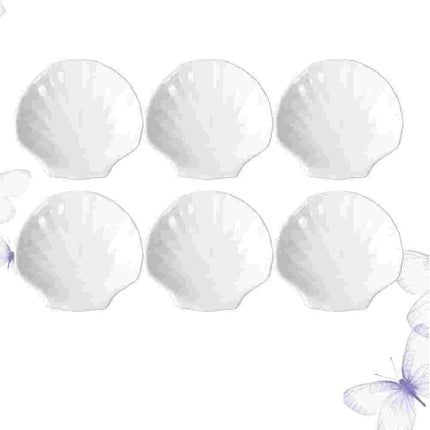 Charming Scalloped White Ceramic Dish with Timeless Elegance - Très Elite