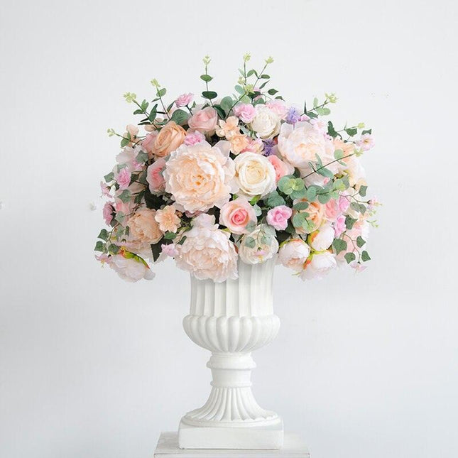 Charming Silk Floral Sphere with Roses and Hydrangeas - Perfect for Special Events and Celebrations - Très Elite