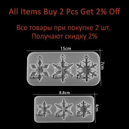Charming Snowflake DIY Craft Set for Unique Christmas Jewelry and Ornaments - Très Elite