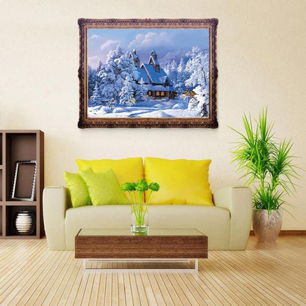 Charming Snowy Cottage 5D Diamond Painting Kit - Enchant Your Home Decor - Très Elite