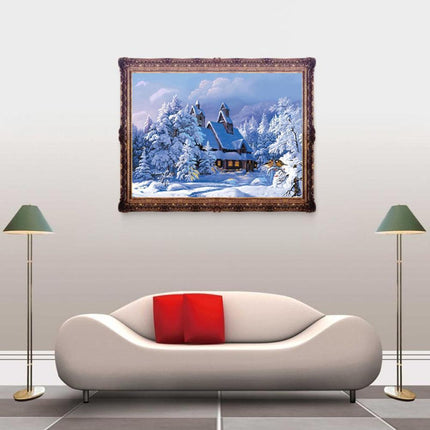 Charming Snowy Cottage 5D Diamond Painting Kit - Enchant Your Home Decor - Très Elite