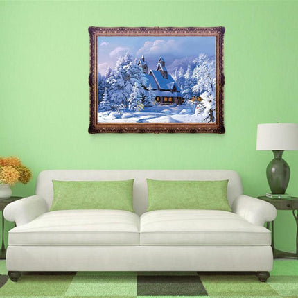 Charming Snowy Cottage 5D Diamond Painting Kit - Enchant Your Home Decor - Très Elite