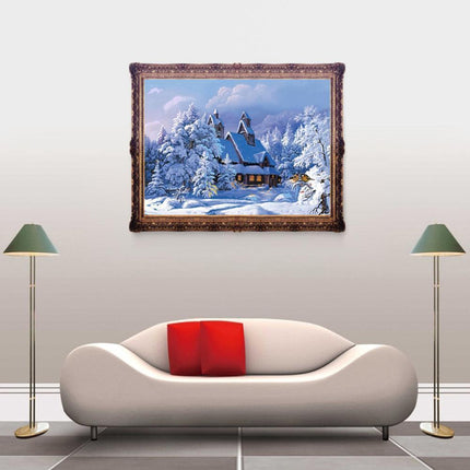 Charming Snowy Cottage 5D Diamond Painting Kit - Enchant Your Home Decor - Très Elite