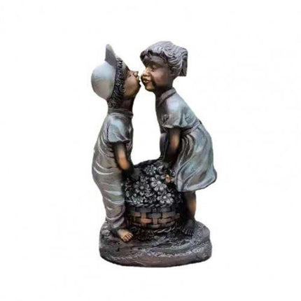 Charming Vintage Children’s Resin Fountain Sculpture for Outdoor Delight - Très Elite