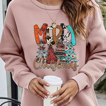 Cheerful Christmas Celebration Graphic Sweater - Très Elite