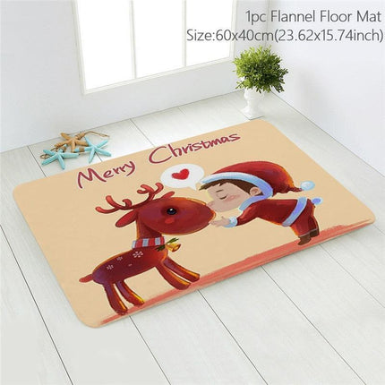 Cheerful Holiday Entrance Mat for a Joyful Welcome - Très Elite