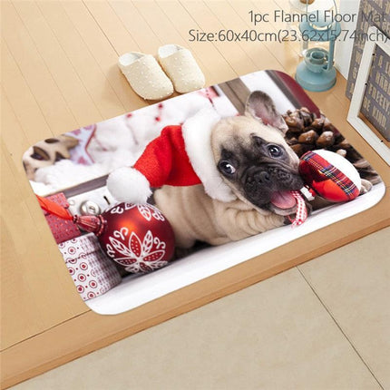 Cheerful Holiday Entrance Mat for a Joyful Welcome - Très Elite