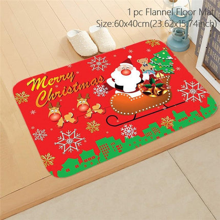 Cheerful Holiday Entrance Mat for a Joyful Welcome - Très Elite