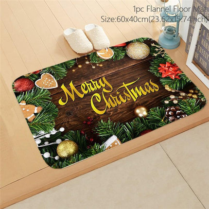 Cheerful Holiday Entrance Mat for a Joyful Welcome - Très Elite