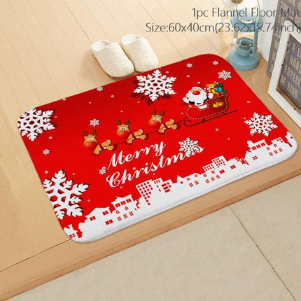 Cheerful Holiday Entrance Mat for a Joyful Welcome - Très Elite