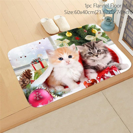 Cheerful Holiday Entrance Mat for a Joyful Welcome - Très Elite