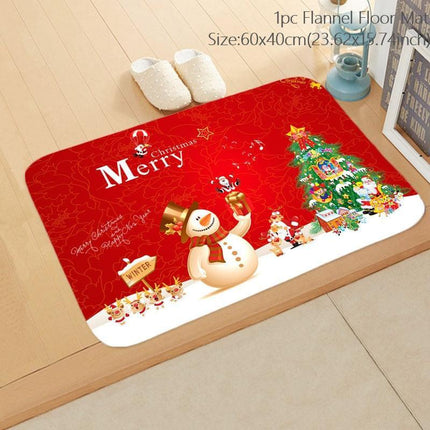 Cheerful Holiday Entrance Mat for a Joyful Welcome - Très Elite