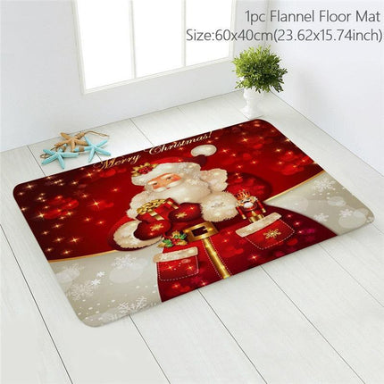 Cheerful Holiday Entrance Mat for a Joyful Welcome - Très Elite