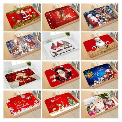 Cheerful Holiday Entrance Mat for a Joyful Welcome - Très Elite