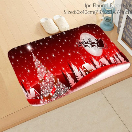 Cheerful Holiday Entrance Mat for a Joyful Welcome - Très Elite
