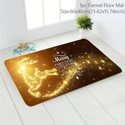 Cheerful Holiday Entrance Mat for a Joyful Welcome - Très Elite