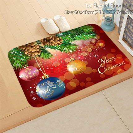 Cheerful Holiday Entrance Mat for a Joyful Welcome - Très Elite