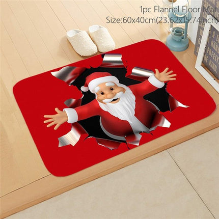 Cheerful Holiday Entrance Mat for a Joyful Welcome - Très Elite