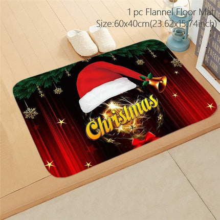 Cheerful Holiday Entrance Mat for a Joyful Welcome - Très Elite