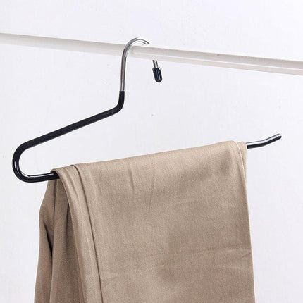 Chic 20-Piece Metal Pant Hanger Set in Elegant Gray and Classic Black - Très Elite