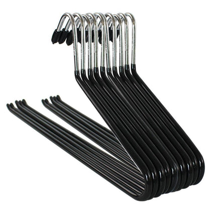 Chic 20-Piece Metal Pant Hanger Set in Elegant Gray and Classic Black - Très Elite