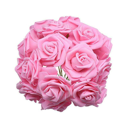 Chic 24-Piece Foam Rose Arrangement: Ideal for Home and Event Styling