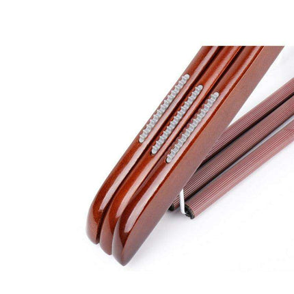 Chic 360-Degree Rotating Lotus Wood Hangers for Stylish Closet Organization - Très Elite