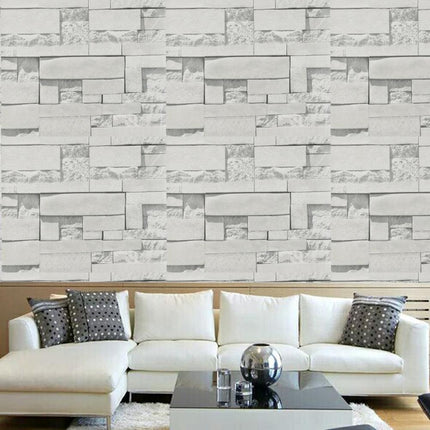 Chic 3D Brick Wall Decal for Elegant Home Transformation