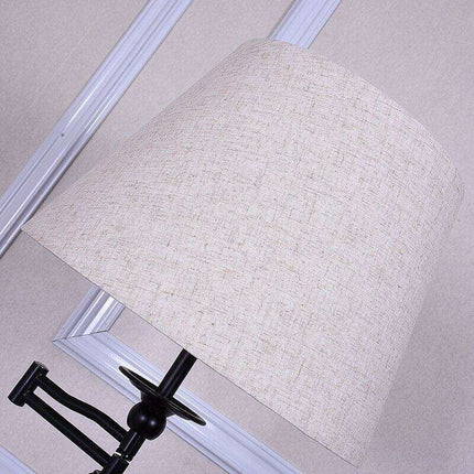 Chic Adjustable Nordic LED Floor Lamp with Fabric Shade and Sturdy Iron Base - Très Elite