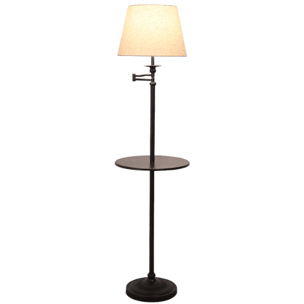 Chic Adjustable Nordic LED Floor Lamp with Fabric Shade and Sturdy Iron Base - Très Elite