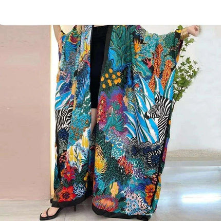 Chic African Rayon Cardigan for Autumn: A Trendy Bohemian Women's Fashion Essential - Très Elite