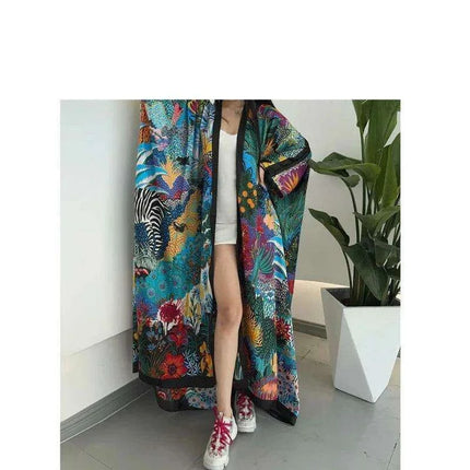 Chic African Rayon Cardigan for Autumn: A Trendy Bohemian Women's Fashion Essential - Très Elite