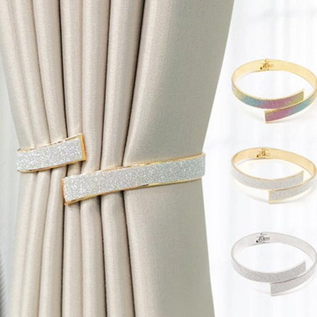 Chic Alloy Curtain Clip Set - Stylish Home Accent & Functional Organizer