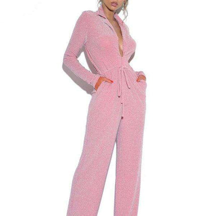 Chic Allure V-Neck Jumpsuit