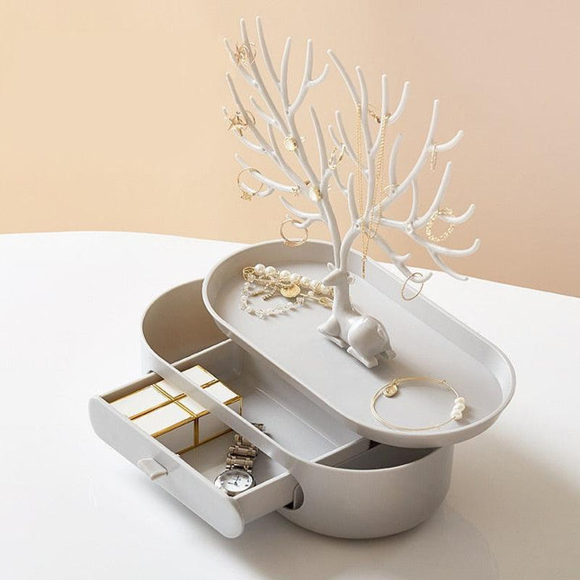 Chic Antler Jewelry Organizer - Elevate Your Display with Timeless Elegance