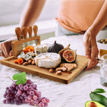 Chic Bamboo Cheese Board Set for Gourmet Entertaining