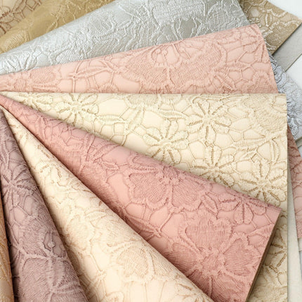 Chic Bloom: Premium Faux Leather Craft Sheets for Creative Expression - Très Elite