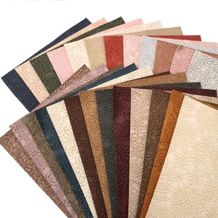 Chic Bloom: Premium Faux Leather Craft Sheets for Creative Expression - Très Elite